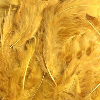 Gold No.35 Decorative Feathers - 8g 3" - 8"