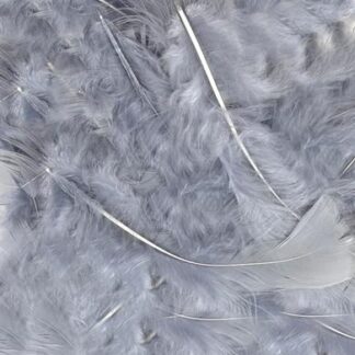 Silver No.24 Decorative Feathers - (8g) 3" - 8"