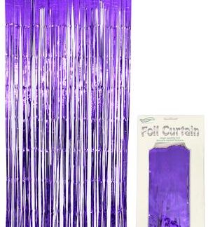 Purple Foil Door Curtain - (0.90m x 2.40m)