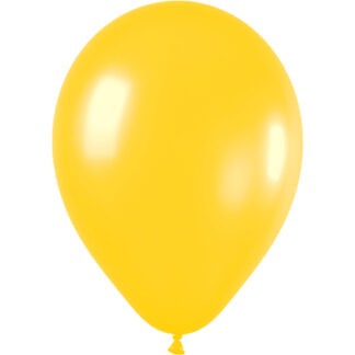 Metallic 520 Yellow Balloons - 12" Latex (50ct)
