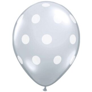 Diamond Clear Big Polka Dots Balloons - 11" Latex (25ct)