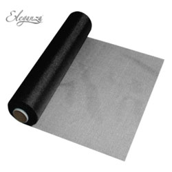 Black Soft Sheer Organza - 29cm x 25m