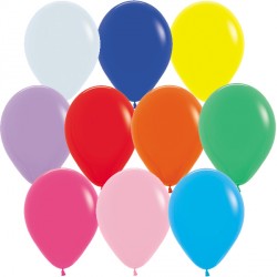 Fashion Solid 000 Assorted Balloons - 5" Latex (50ct)