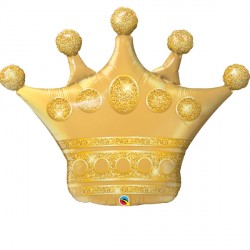 Golden Crown Supershape Balloon - 41" Foil