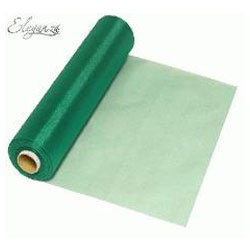Emerald Green Soft Sheer Organza - 29cm x 25m