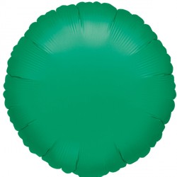 Green Metallic Round Balloon - 18" Foil (10ct)