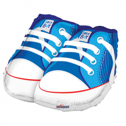 Baby Boy Shoe Balloon - 18" Foil