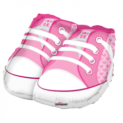Baby Girl Shoe Balloon - 18" Foil