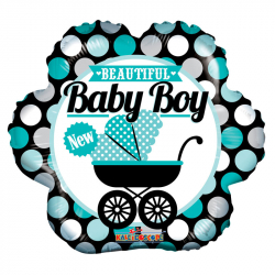 Beautiful Baby Boy - 18" Foil