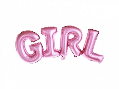 Pink Girl Phrase Shape Balloon - Foil