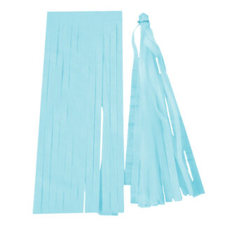 Light Blue Balloon Tassel - Collar 25cm X 15cm 5 pack