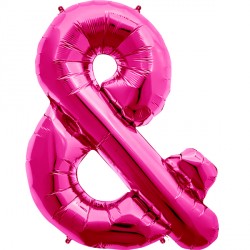 Magenta Symobol '&' Balloon - 16" Foil