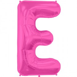 Magenta Letter 'E' Balloon - 16" Foil