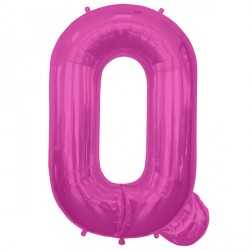 Magenta Letter 'Q' Balloon - 16" Foil