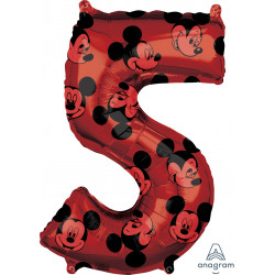 Mickey Mouse Forever Number "5" Supershape Balloon - (18" x 26")