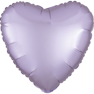Pastel Lilac Satin Luxe Heart Balloon - 18" Foil
