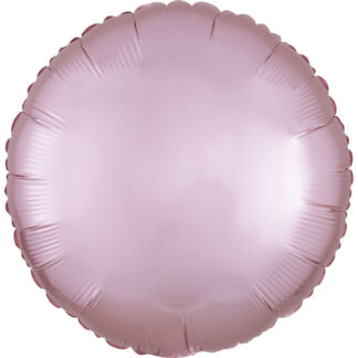 Pastel Pink Satin Luxe Round Balloon - 18" Foil (10ct)