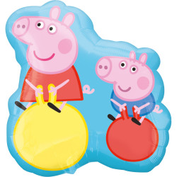 Peppa Pig & George Supershape Balloon - (21" x 22") Foil