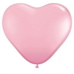 Standard Pink Heart Balloons - 11" Latex (100ct)