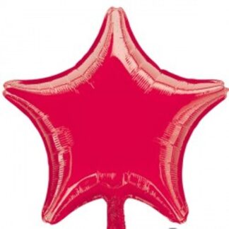 Metallic Red Star Balloon - 18" Foil (10ct)