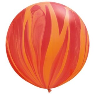 Red & Orange Rainbow Superagate Balloons - 36" (2ct)