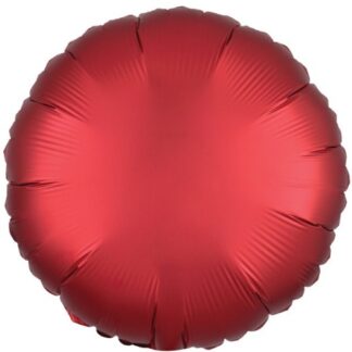 Satin Luxe Sangria Round Balloons - 18" Foil