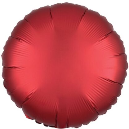 Satin Luxe Sangria Round Balloons - 18" Foil