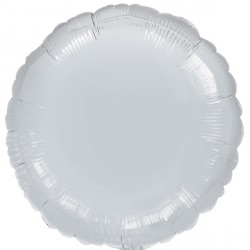 Metallic Silver Round Balloon - 18" Foil
