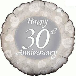 Happy 30th Anniversary Balloon - 18" Foil