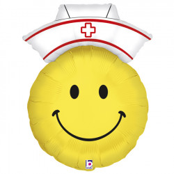 Smiley Nurse Supershape Balloon - 28" Foil