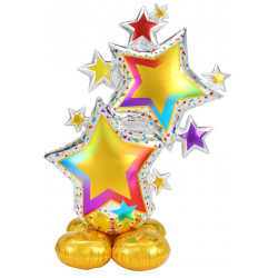 Colorful Star Cluster Airloonz - (34" x 59")