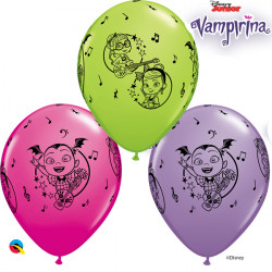 Vampirina Lime, Robin's Egg & Wild Berry  Balloons - 11" Latex (25ct)