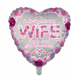 Wife Remembrance Balloon - Foil 18"
