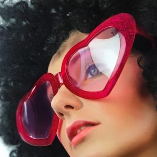 Mega Heart Red Party Glasses