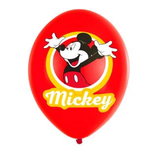 Amscan Mickey Mouse 4 Colour Balloons - 11" Latex (6ct)