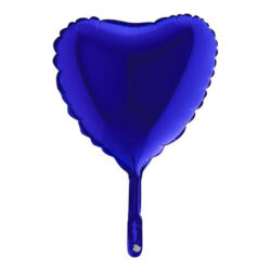 Mini Blue Capri Heart Shape Air-Filled Balloon – 9″ Foil