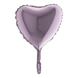 Mini Lilac Heart Shape Air-Filled Balloon – 9″ Foil