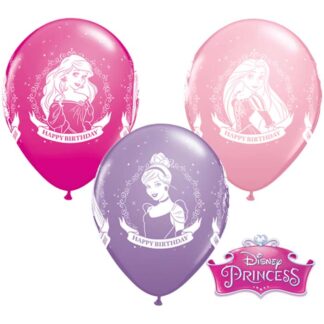 Disney Princess Birthday Assortment Ballons - 11″ Latex (25ct)