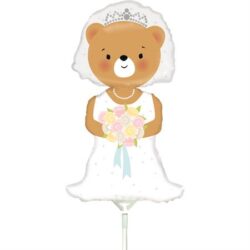 Mini Bride Bear Shape Air-Filled Balloon – Foil