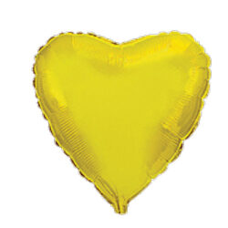 Mini Gold Heart Shape Air-Filled Balloon – 9″ Foil