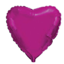 Mini Purple Heart Shape Air-Filled Balloon – 9″ Foil