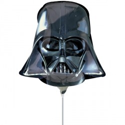 Mini Star Wars Darth Vader Helmet Shape Air-Filled Balloon – Foil