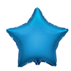 Mini Blue Star Shape Air-Filled Balloon – 9″ Foil