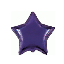 Mini Violet Star Shape Air-Filled Balloon – 4″ Foil