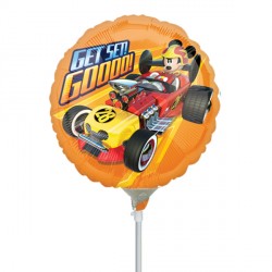 Mini Mickey Mouse Roadster Get Set Go Shape Air-Filled Balloon – 9" Foil