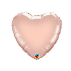 Mini Rose Gold heart Shape Air-Filled Balloon – 9″ Foil