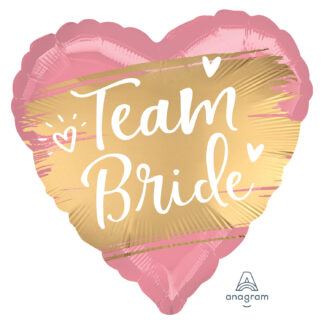 Gold Team Bride Satin Luxe Balloons - 18" Foil