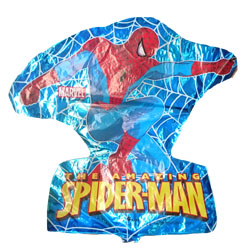 Mini Blue The Amazing Spiderman Shape Air-Filled Balloon – Foil 14"