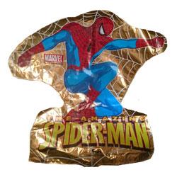 Mini Gold Amazing Spiderman Shape Air-Filled Balloon – Foil 14"