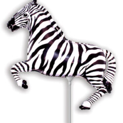 Mini Zebra Shape Air-Filled Balloon – Foil